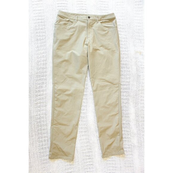 Lululemon ABC Classic Warpstreme Men's pants size 34 Casual 5-pocket comfort - Picture 1 of 7